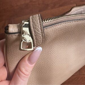 Coach Pebbled Leather Tan Convertible Hippie Crossbody